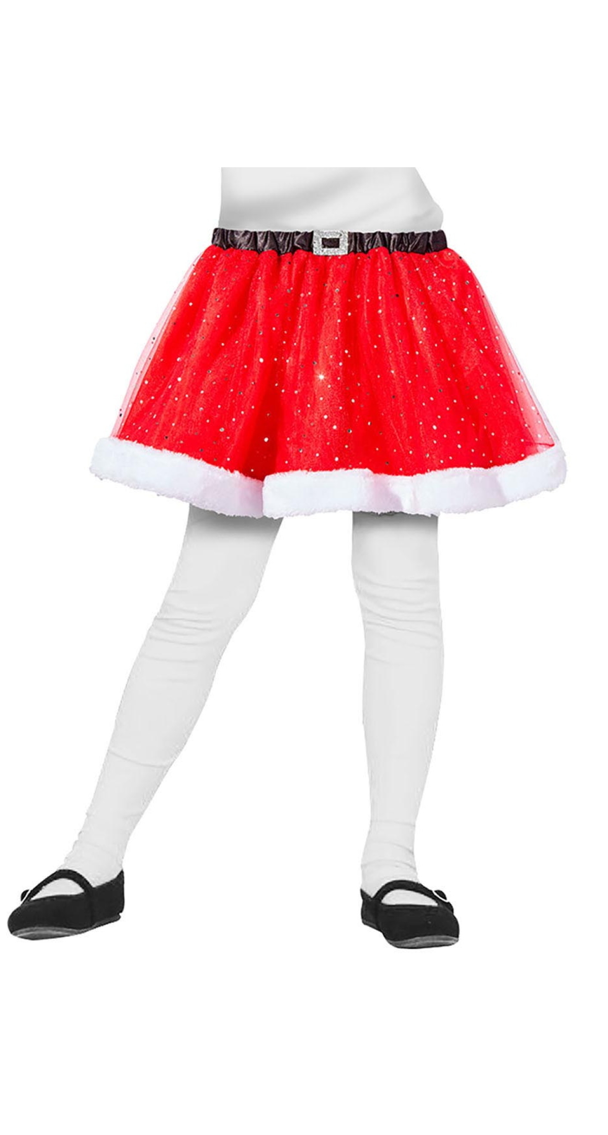 Christmas Mrs Claus Red Glitter Tutu - Child One Size