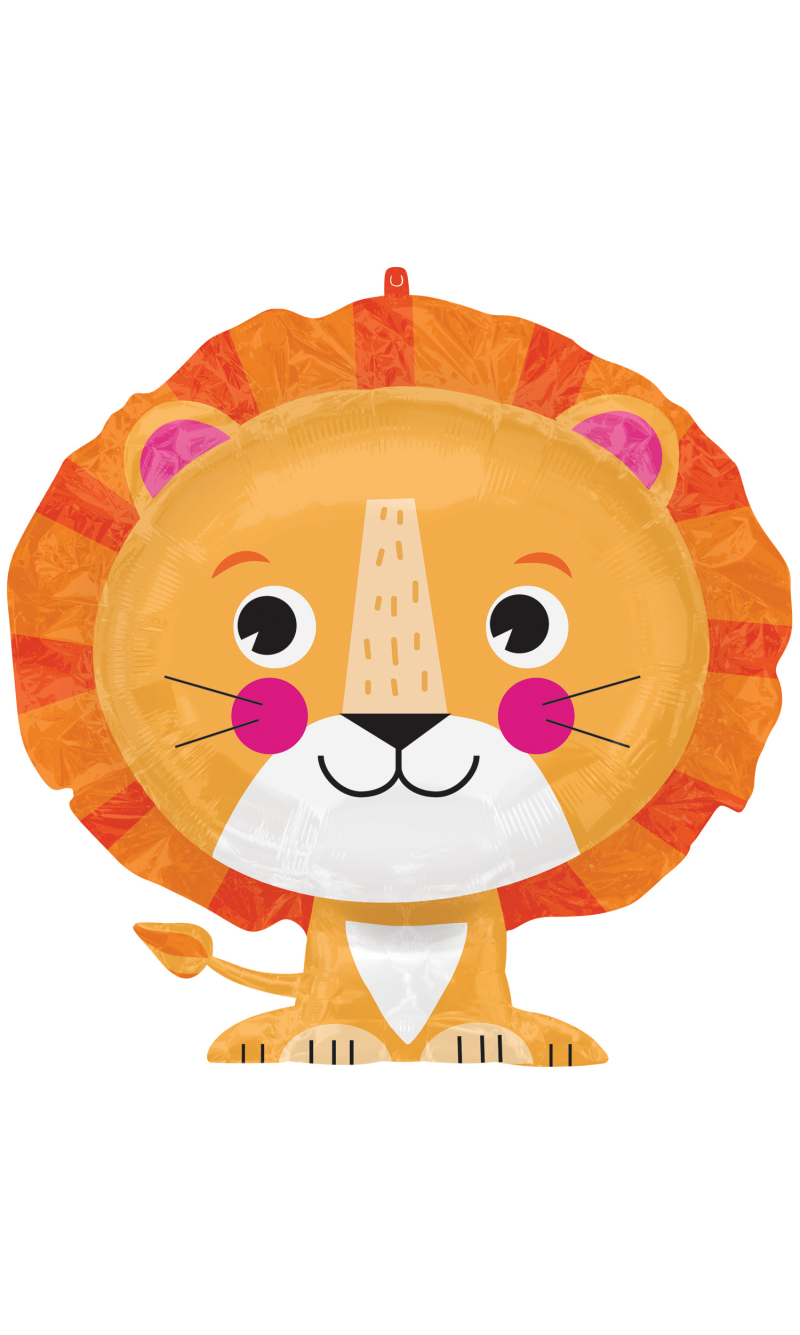 Lion SuperShape Foil Balloon - 60cm x 53cm