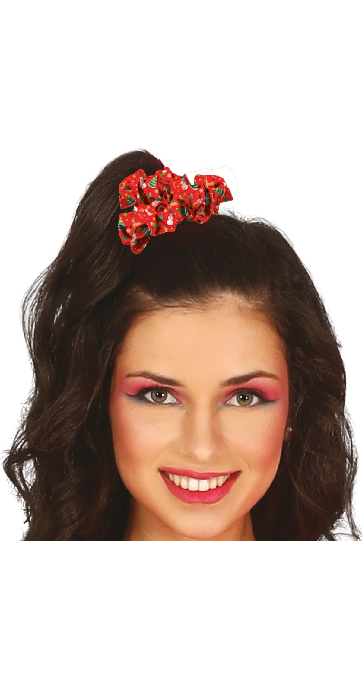 Christmas Red Scrunchie Hair Tie