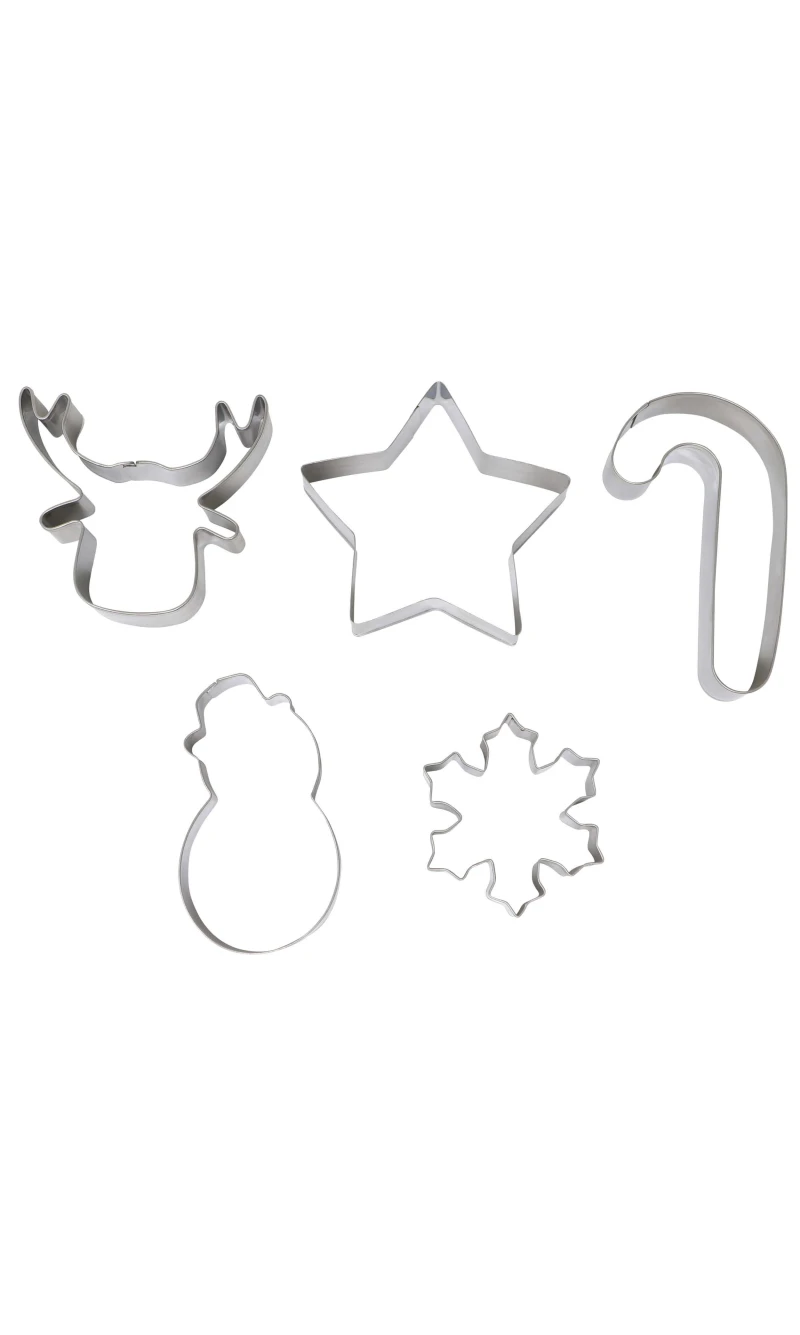 Christmas Metal Cookie Cutters (41491) - 5pcs