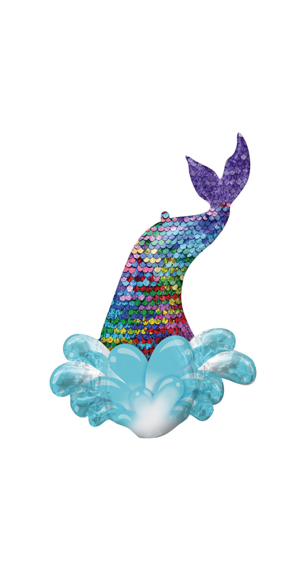 Mermaid Sequin Tail SuperShape Foil Balloon - 68cm x 99cm