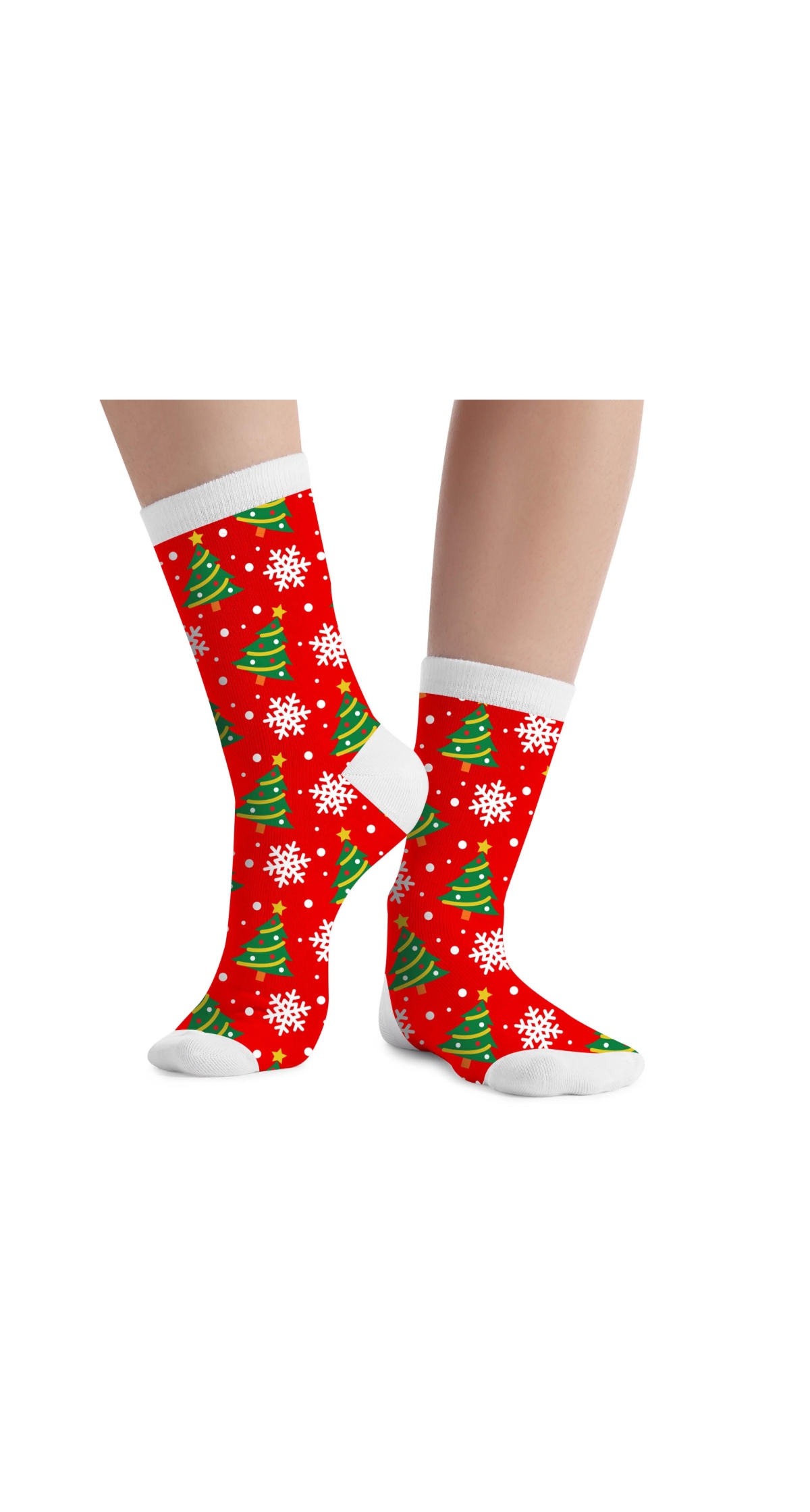 Christmas Socks Red - Adult Size 37-41