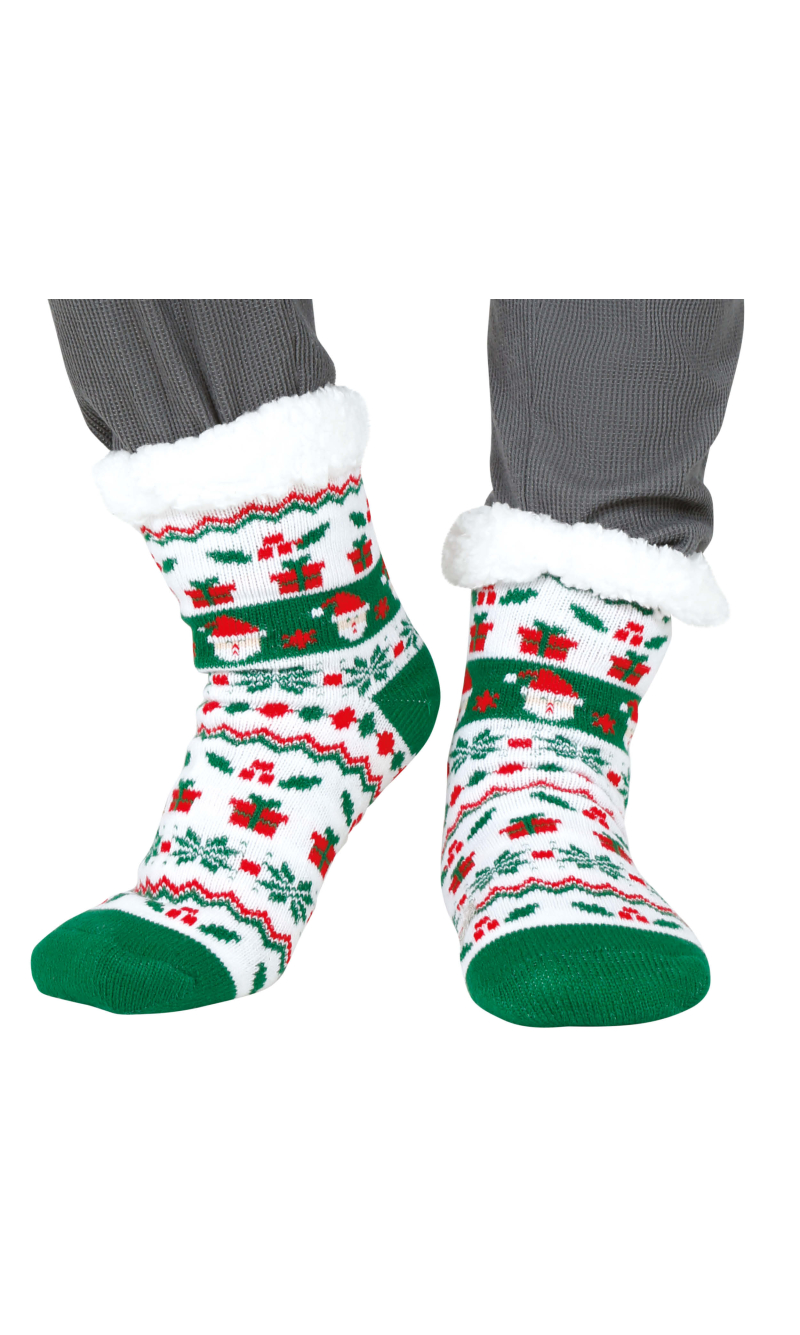Christmas Santa Claus Thermal Socks - Adult One Size