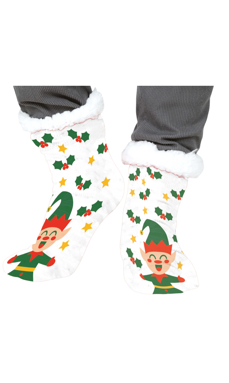 Christmas Elf Thermal Socks - Adult One Size