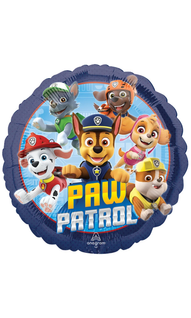 Paw Patrol Standard Circle Foil Balloon 17" (42cm)