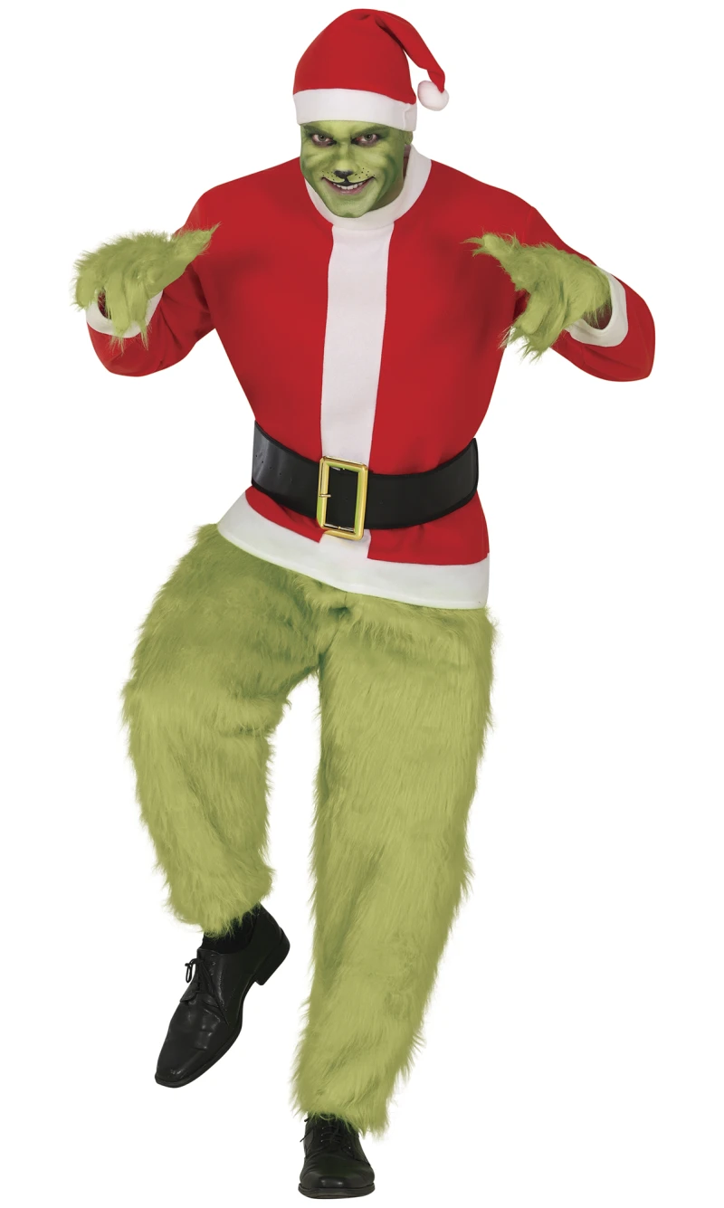 Grinch Deluxe Christmas Costume - Adult Size Medium (48-50)