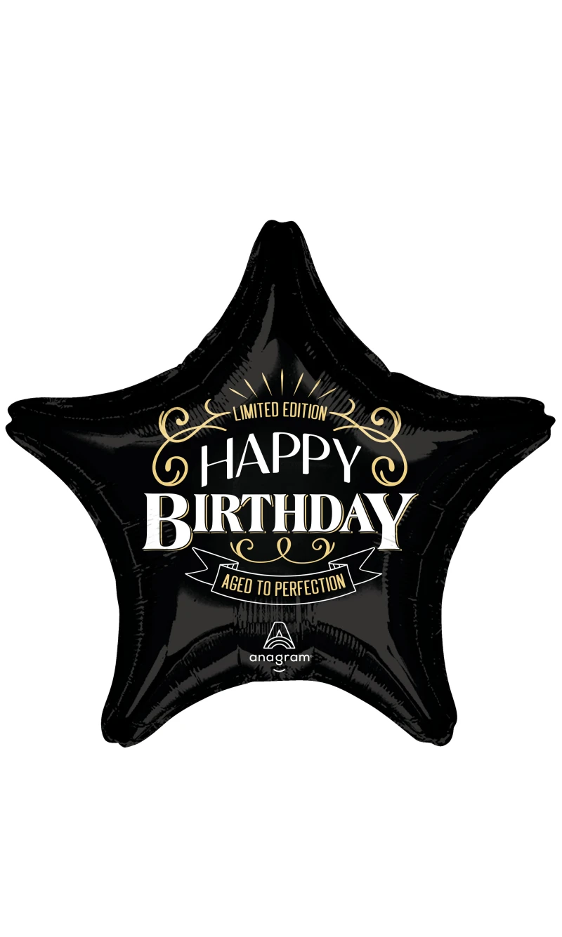 Better With Age Jumbo Star Foil Balloon - 71 x 71cm
