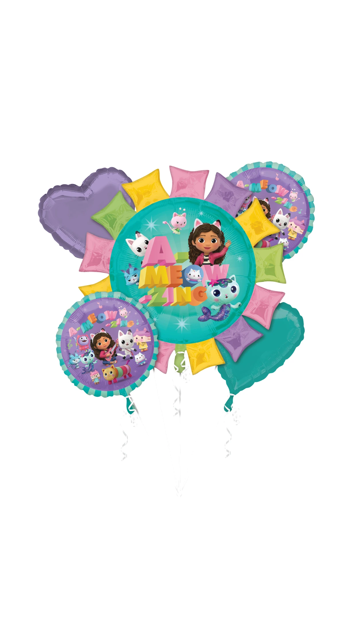 Gabby's Dollhouse Bouquet Foil Balloon - 5pk