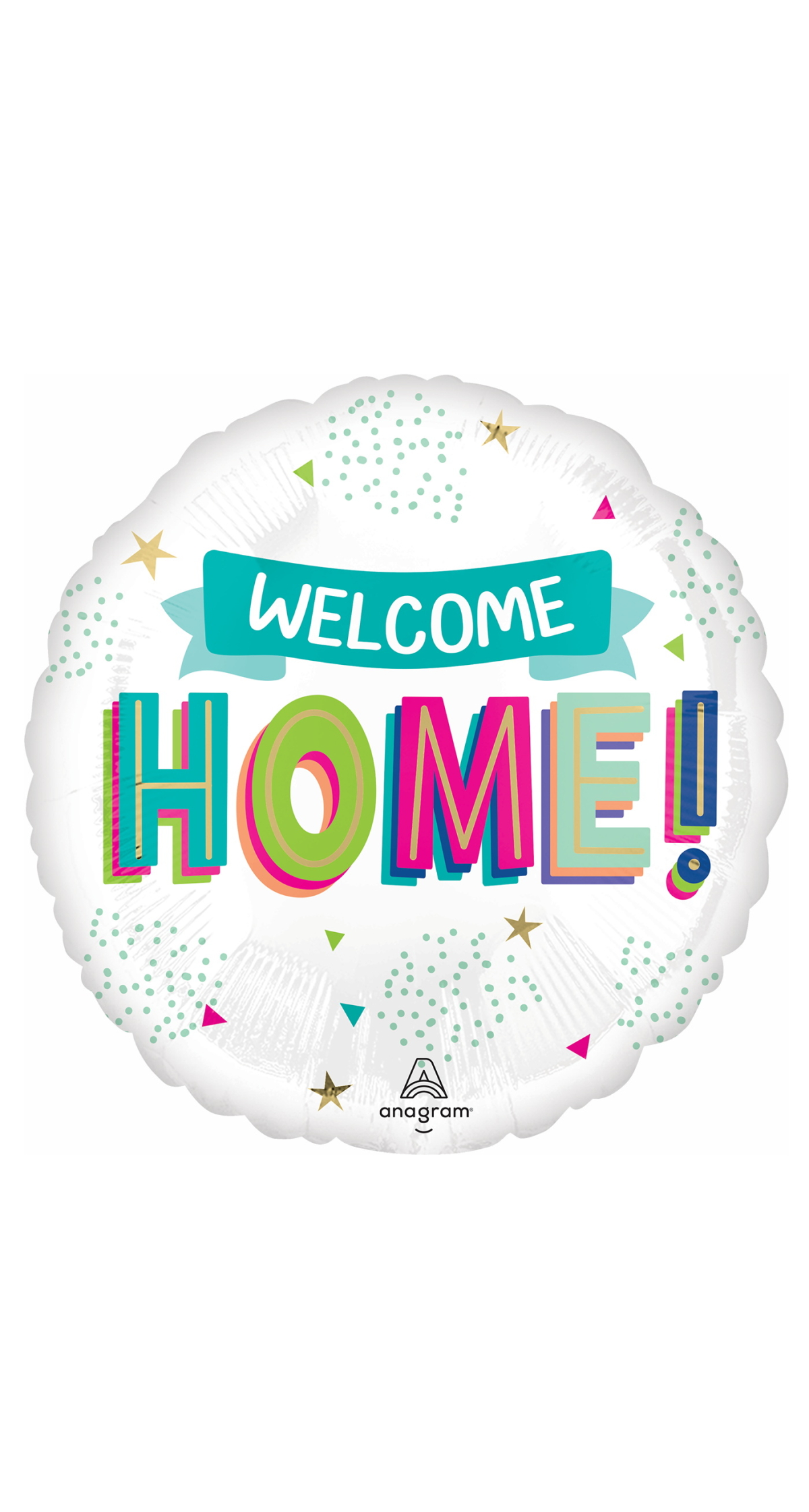 Welcome Home Standard Circle Foil Balloon 17" (42cm)