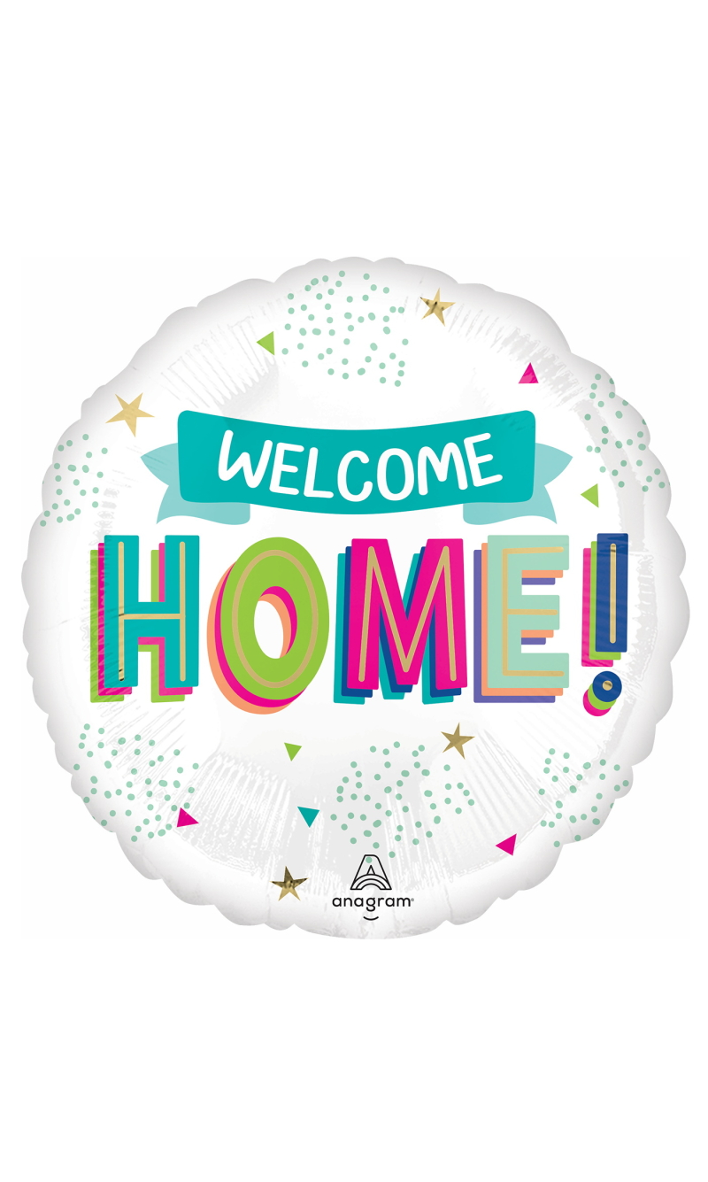 Welcome Home Standard Circle Foil Balloon 17" (42cm)