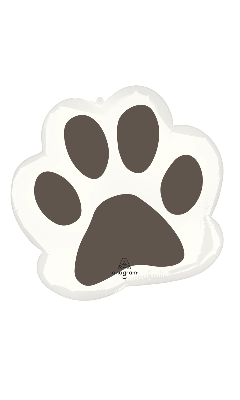 Pawsome Party Paw Print SuperShape Foil Balloon - 58 x 55cm