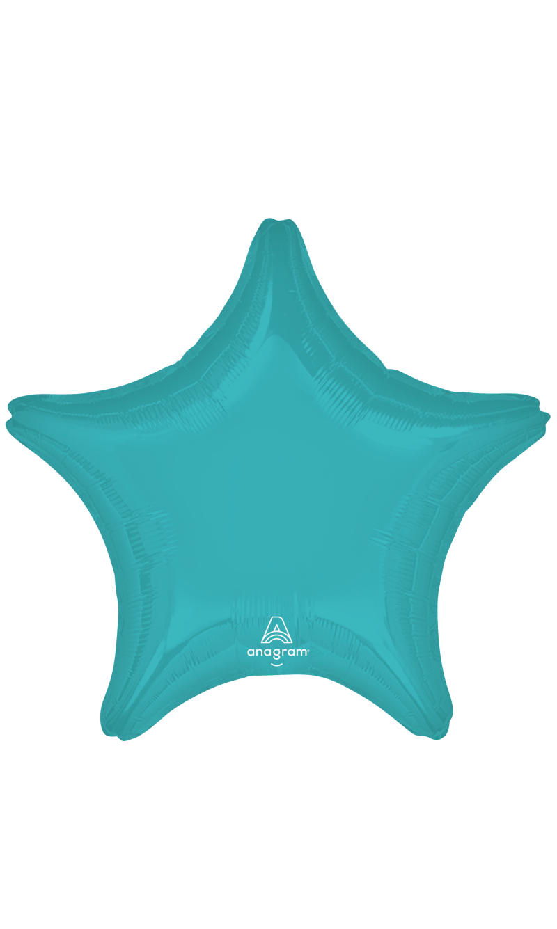 Vibrant Blue Standard Star Foil Balloon 17" (42cm)