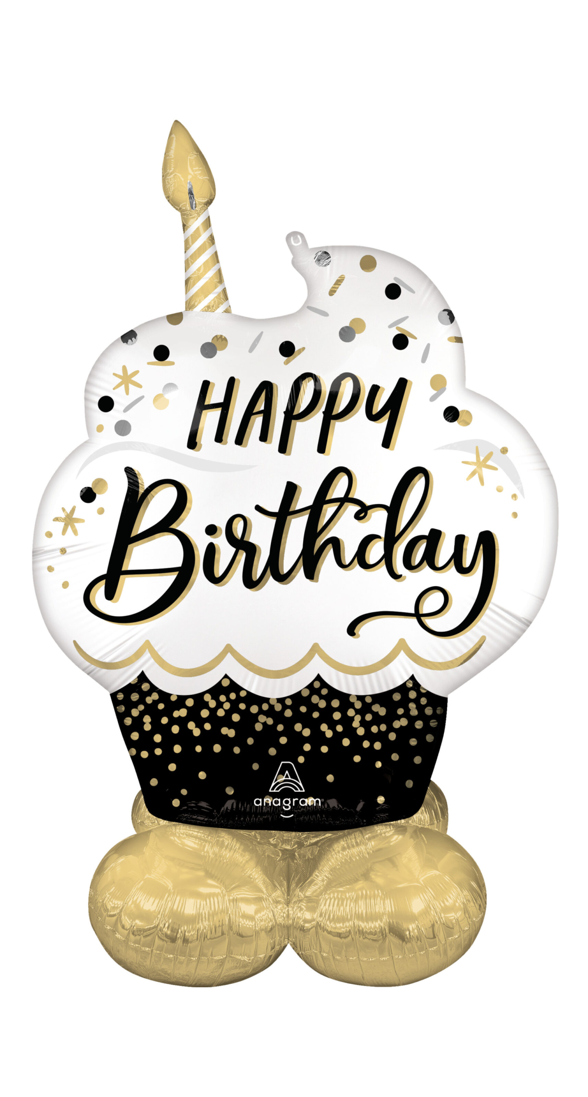 Satin BSG Birthday Wishes Airloonz Foil Balloon - 86 x 132cm