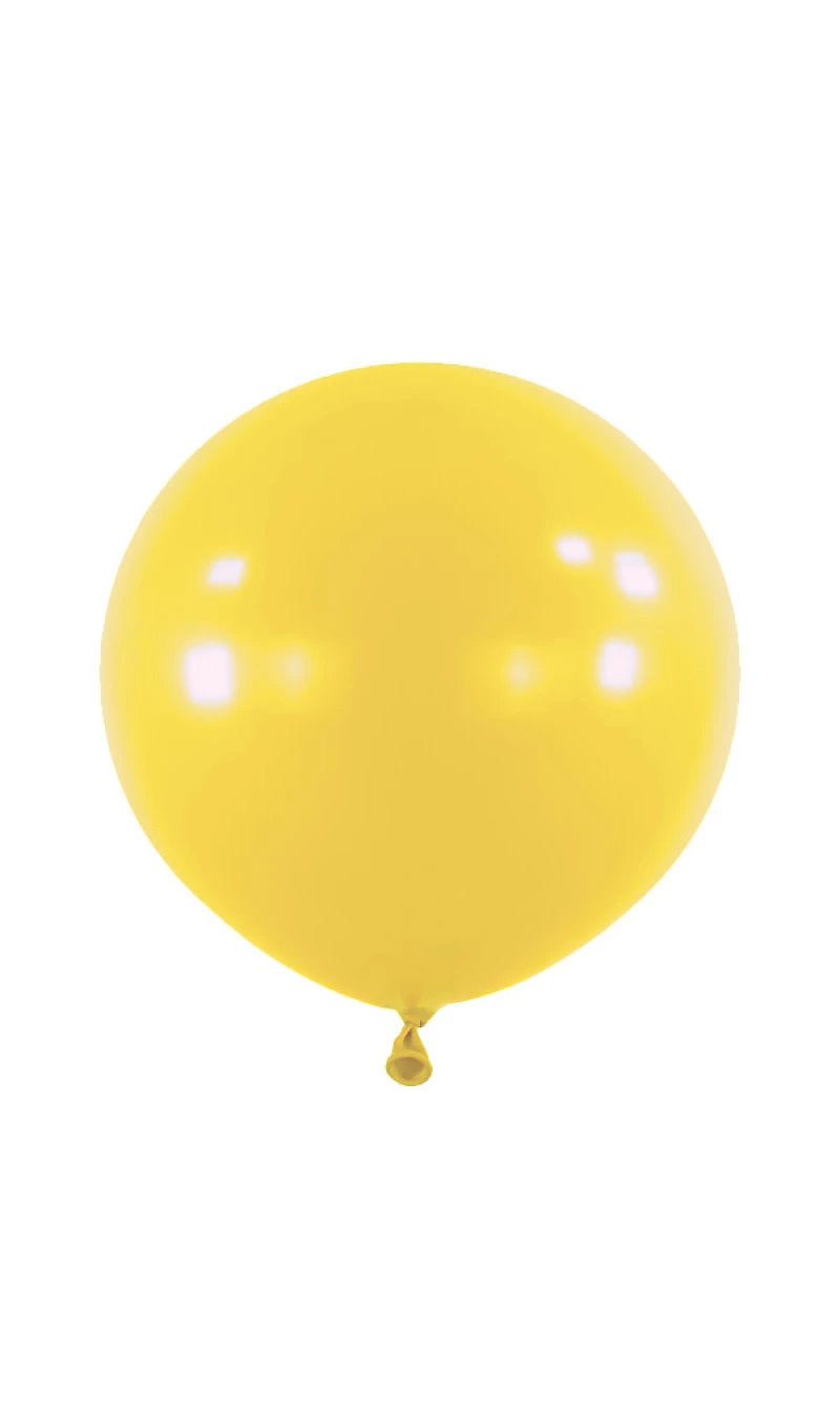 Anagram Latex Balloon - Fashion Mustard  24" RND - 4pcs