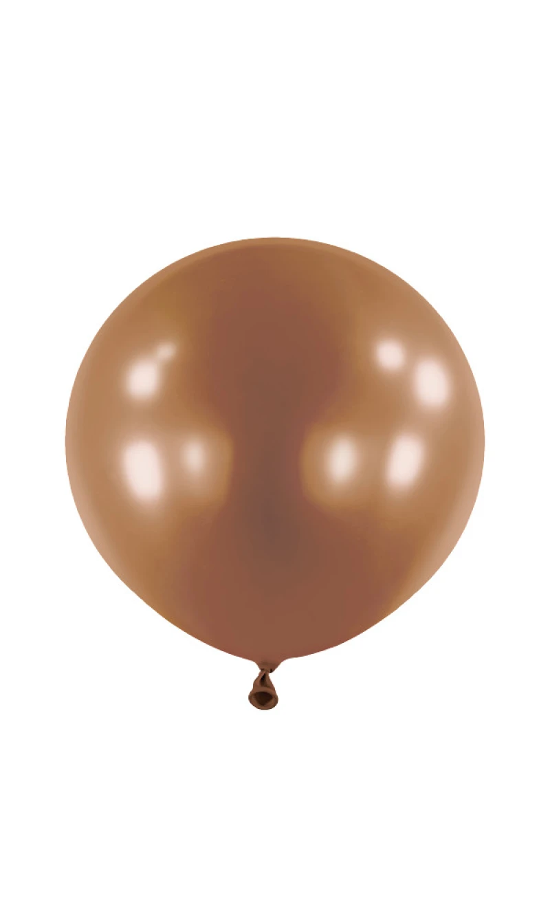 Anagram Latex Balloon - Fashion Chocolate  24" RND - 4pcs