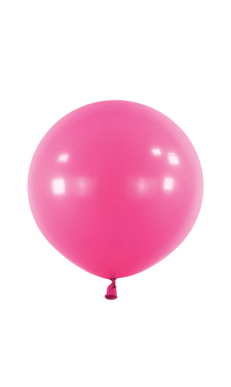 Anagram Latex Balloon - Fashion Hot Pink  24" RND - 4pcs