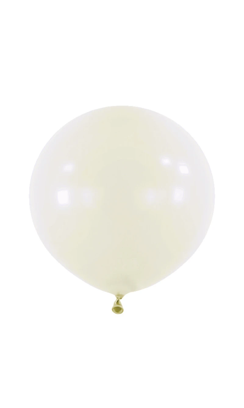 Anagram Latex Balloon - Standard Frosty White 24" RND - 4pcs