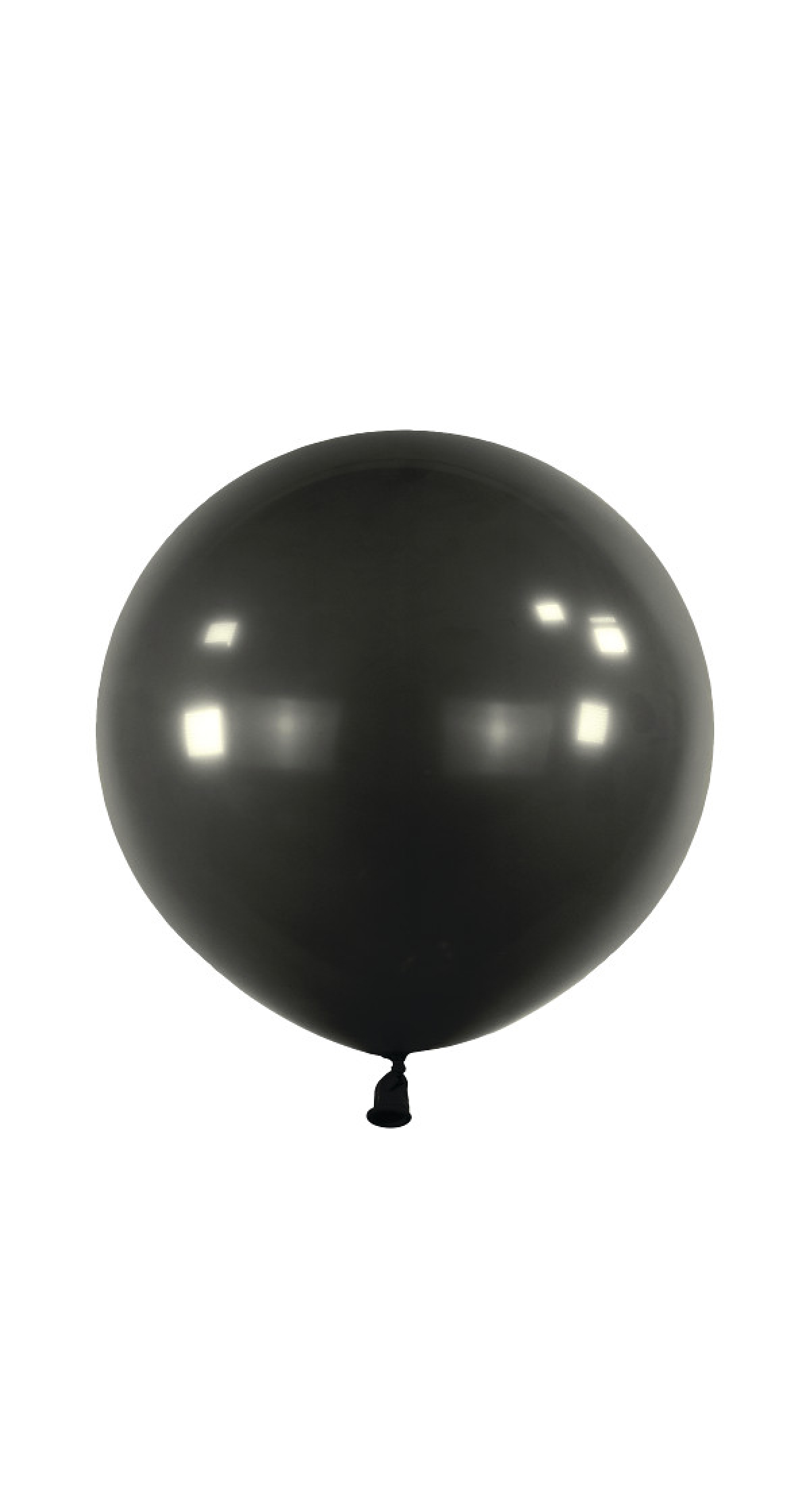 Anagram Latex Balloon - Fashion Jet Black  24" RND - 4pcs