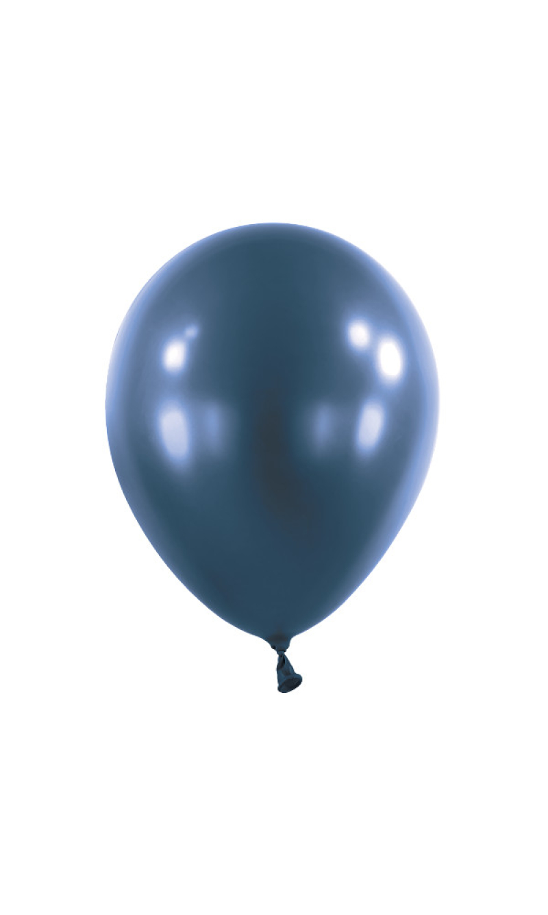 Anagram Latex Balloon - Metallic Navy Flag Blue 11" RND - 50pcs