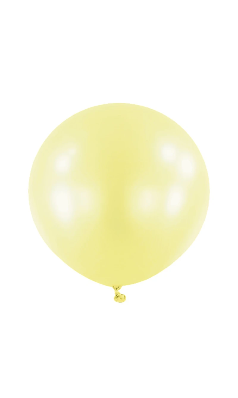 Anagram Latex Balloon - Macaron Lemon 24" RND - 4pcs