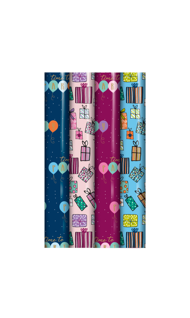 Assorted Wrapping Paper – 2.5M