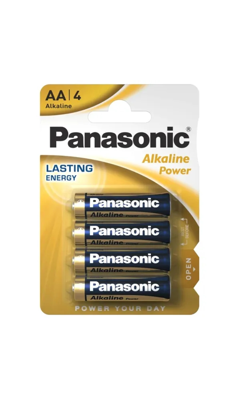 Panasonic AA Alkaline Power Batteries - 4pcs