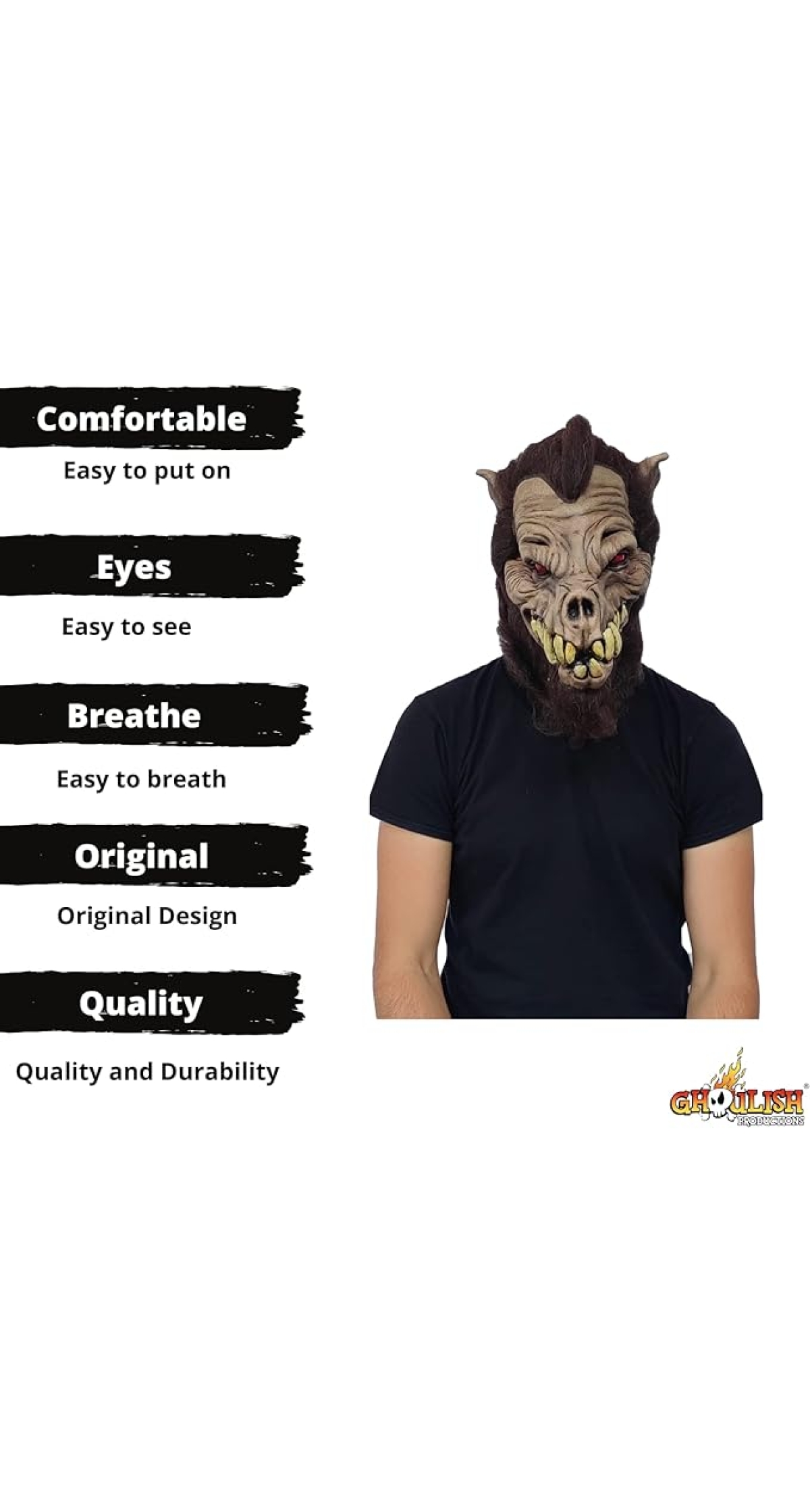 Hound Latex Mask (Ghoulish) - Adult One Size