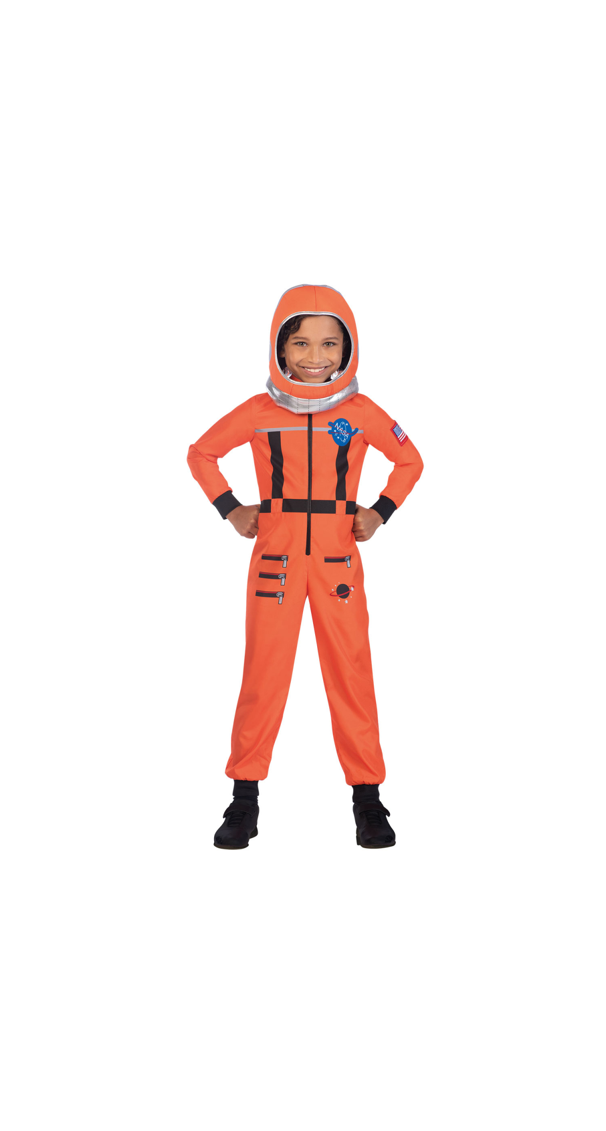Astronaut Space Suit Orange Costume - Age 8 to 10 Years - Image 2