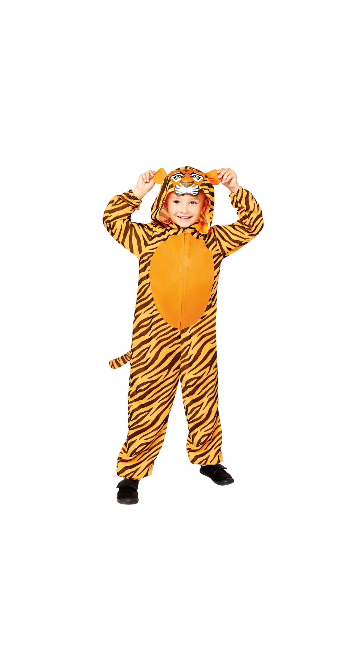 Tiger Animal Onesie Child Costume - Age 4 to 6 Years