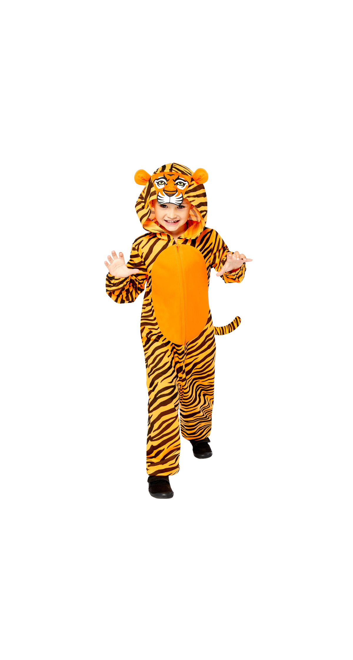 Tiger Animal Onesie Child Costume - Age 4 to 6 Years
