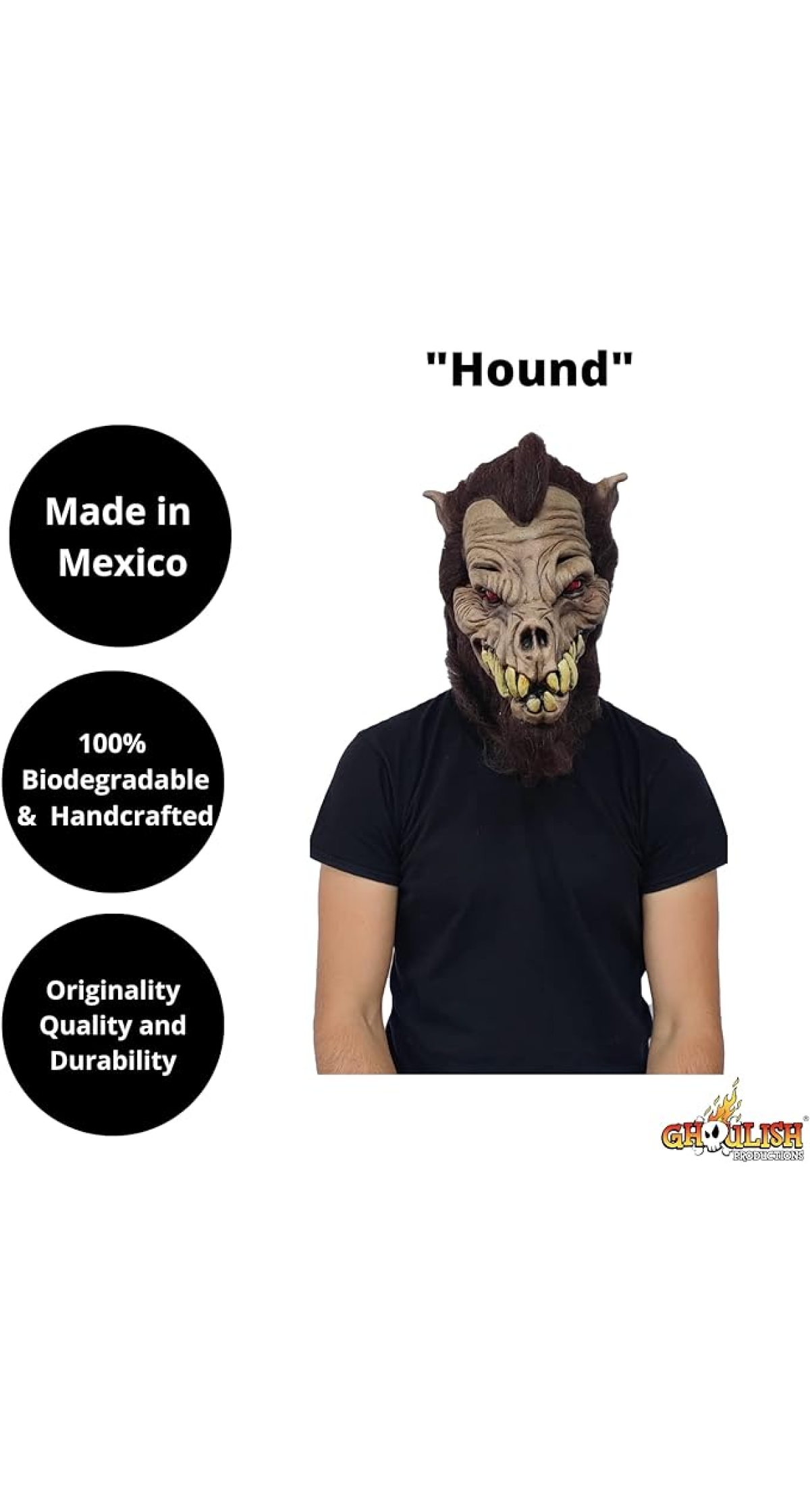 Hound Latex Mask (Ghoulish) - Adult One Size
