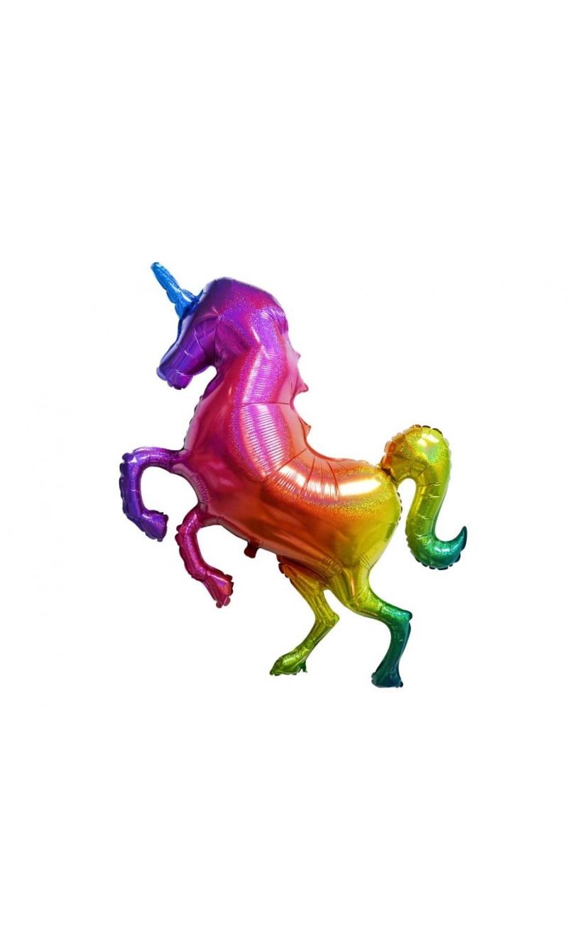 Jumbo Unicorn Rainbow Foil Balloon - 135cm