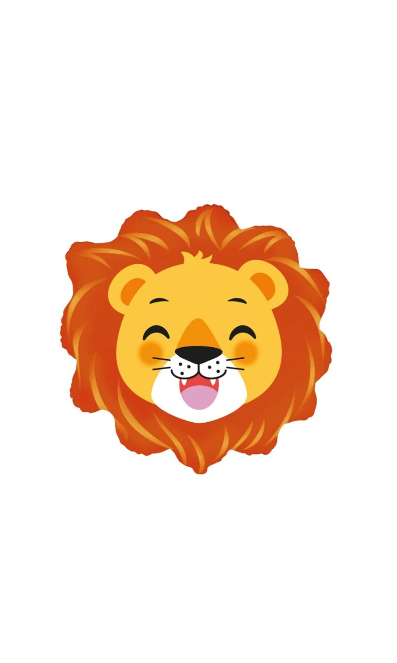 Lion Head Foil Balloon - 24 Inch