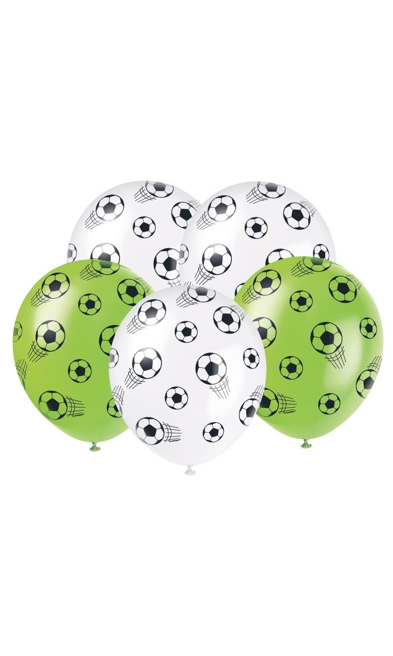 Football 12" Latex Balloons - 5pk