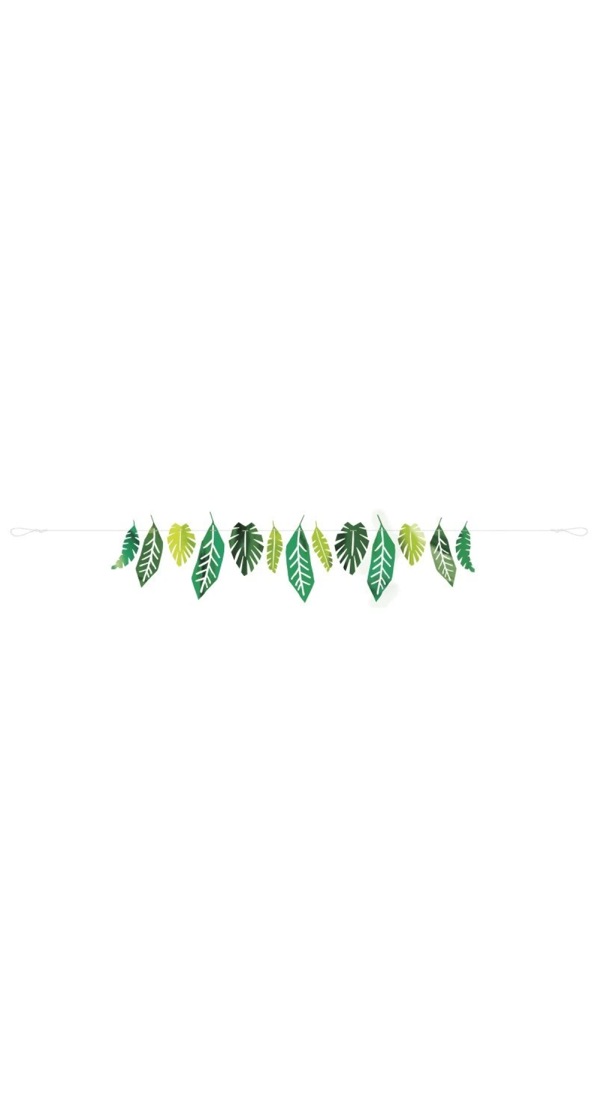 Hawaiian Safari Leaves Decoration Garland - 7ft