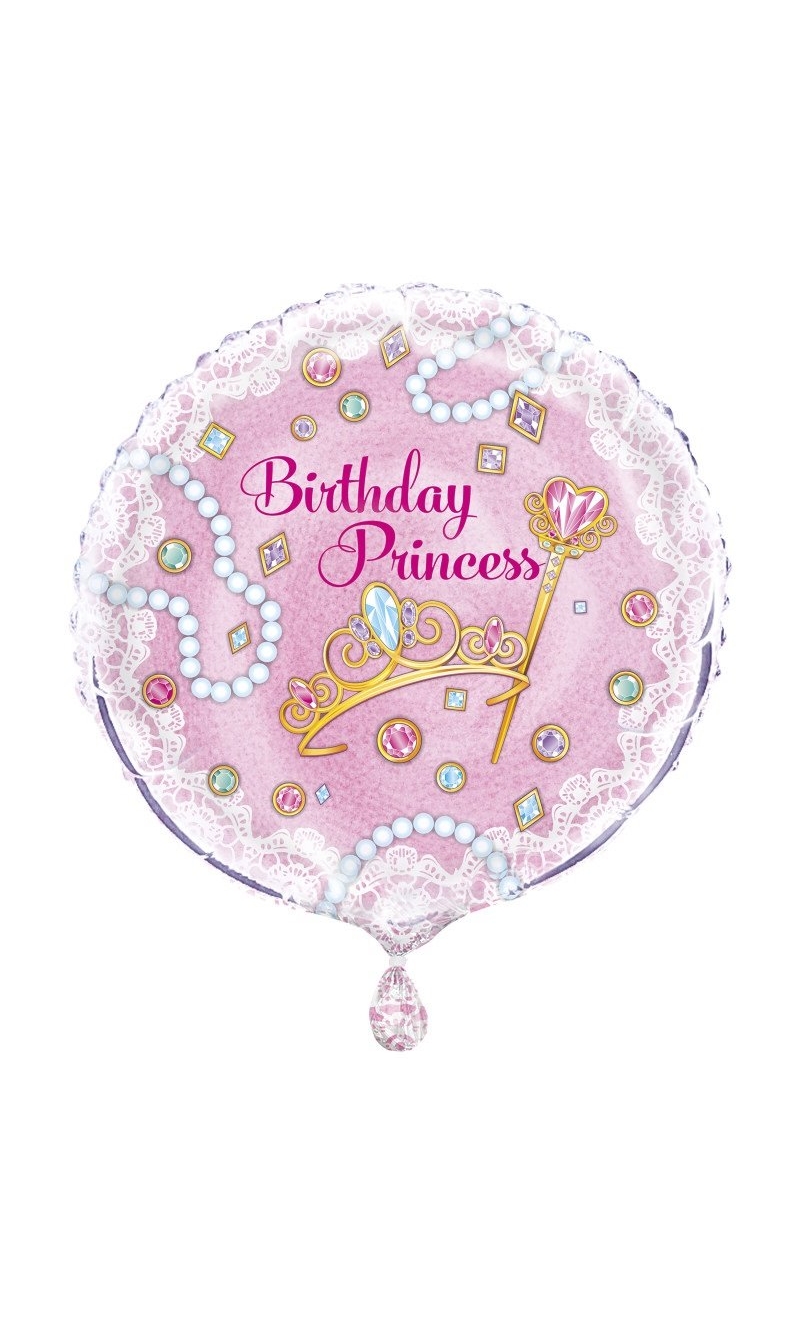 Pink Birthday Princess 18" Foil Balloon