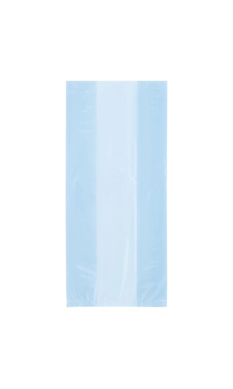 Baby Blue Cellophane Bags (12.7cm x 28cm) - 30pk