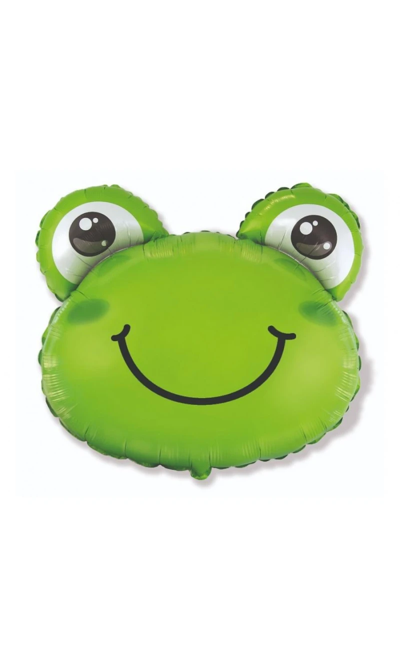 Froggy Head Foil Balloon - 24 Inch