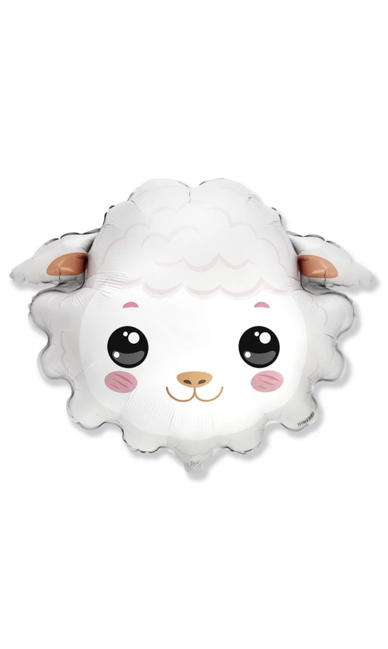 Sheep Head Foil Balloon - 24 Inch
