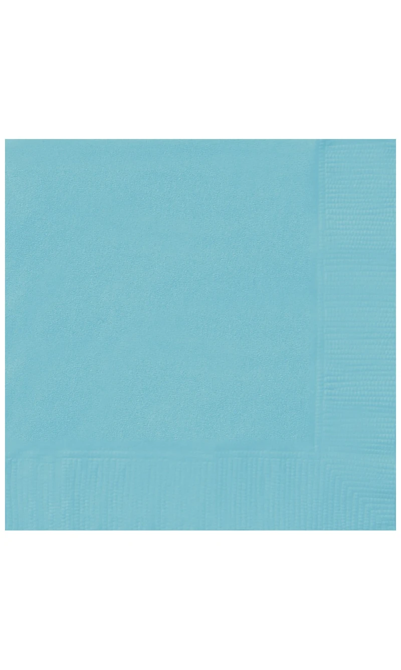 Terrific Teal Beverage Napkins - 20pk