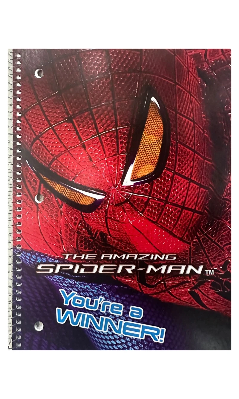 Spider Man Spiral Notebook - 26.5x20cm