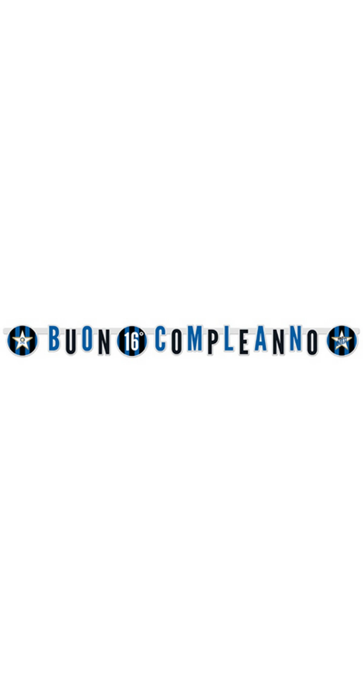 Inter Buon Compleanno Jumbo Banner 294x20cm