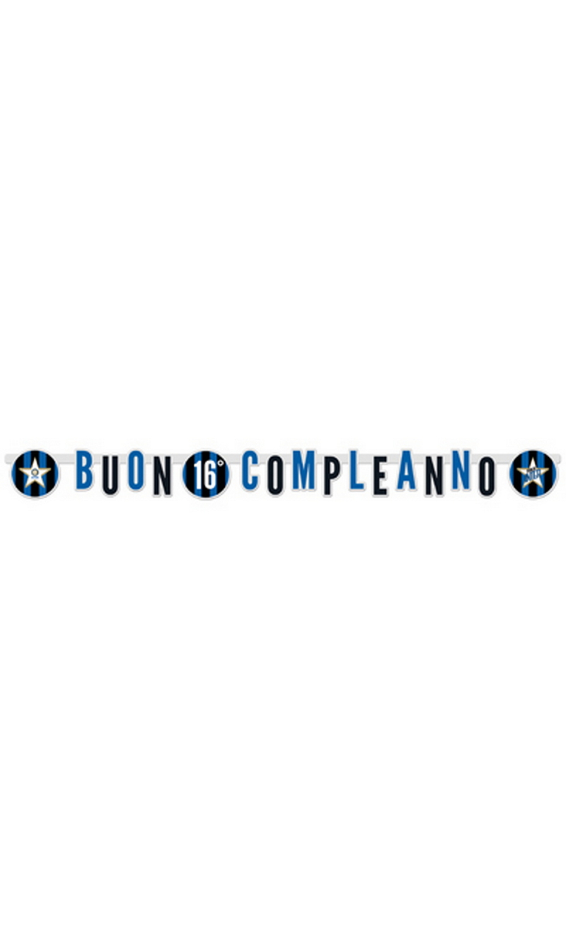 Inter Buon Compleanno Jumbo Banner 294x20cm
