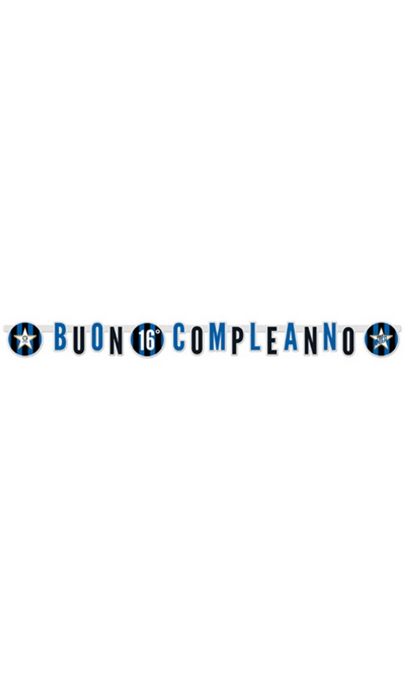Inter Buon Compleanno Jumbo Banner 294x20cm