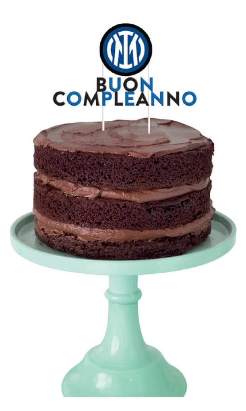 Inter Buon Compleanno Cake Topper