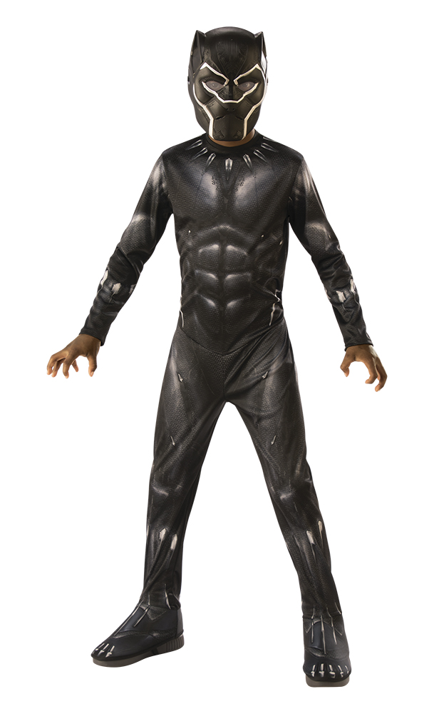 Official Licensed Black Panther Costume (Size L) - Age 8 to 10 Years