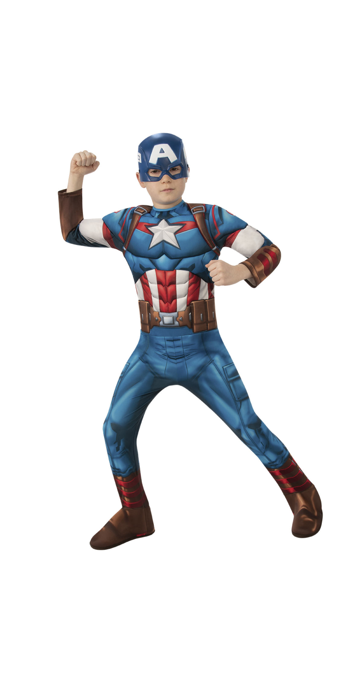 Official Licensed Captain America Classic Costume - Age 5 to 6 Years