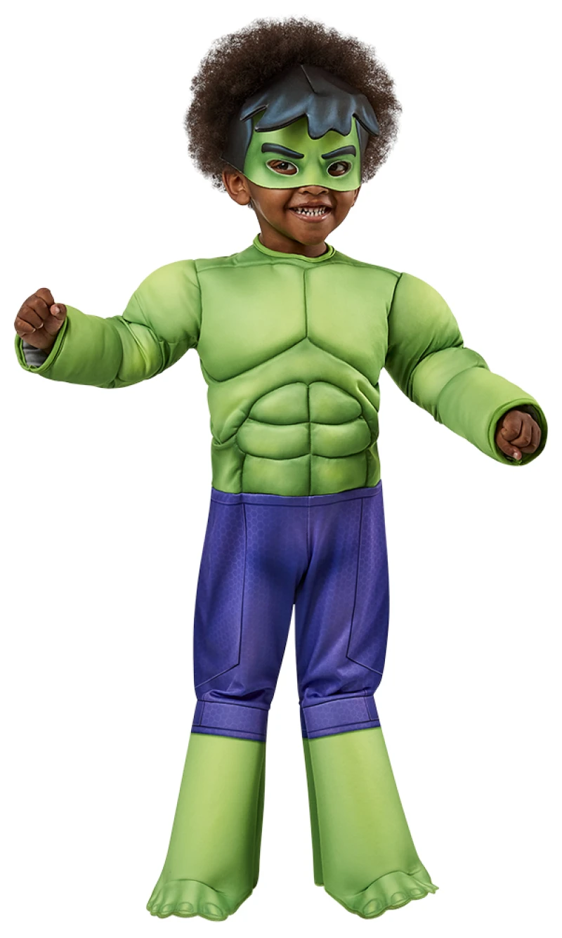 Official Licensed Hulk Costume (Size 3T4T) - Age 3 to 4 Years)