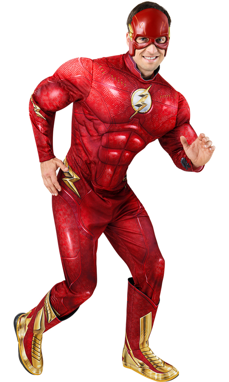 Official Licensed Flash Movie Deluxe Costume - Adult Size Medium