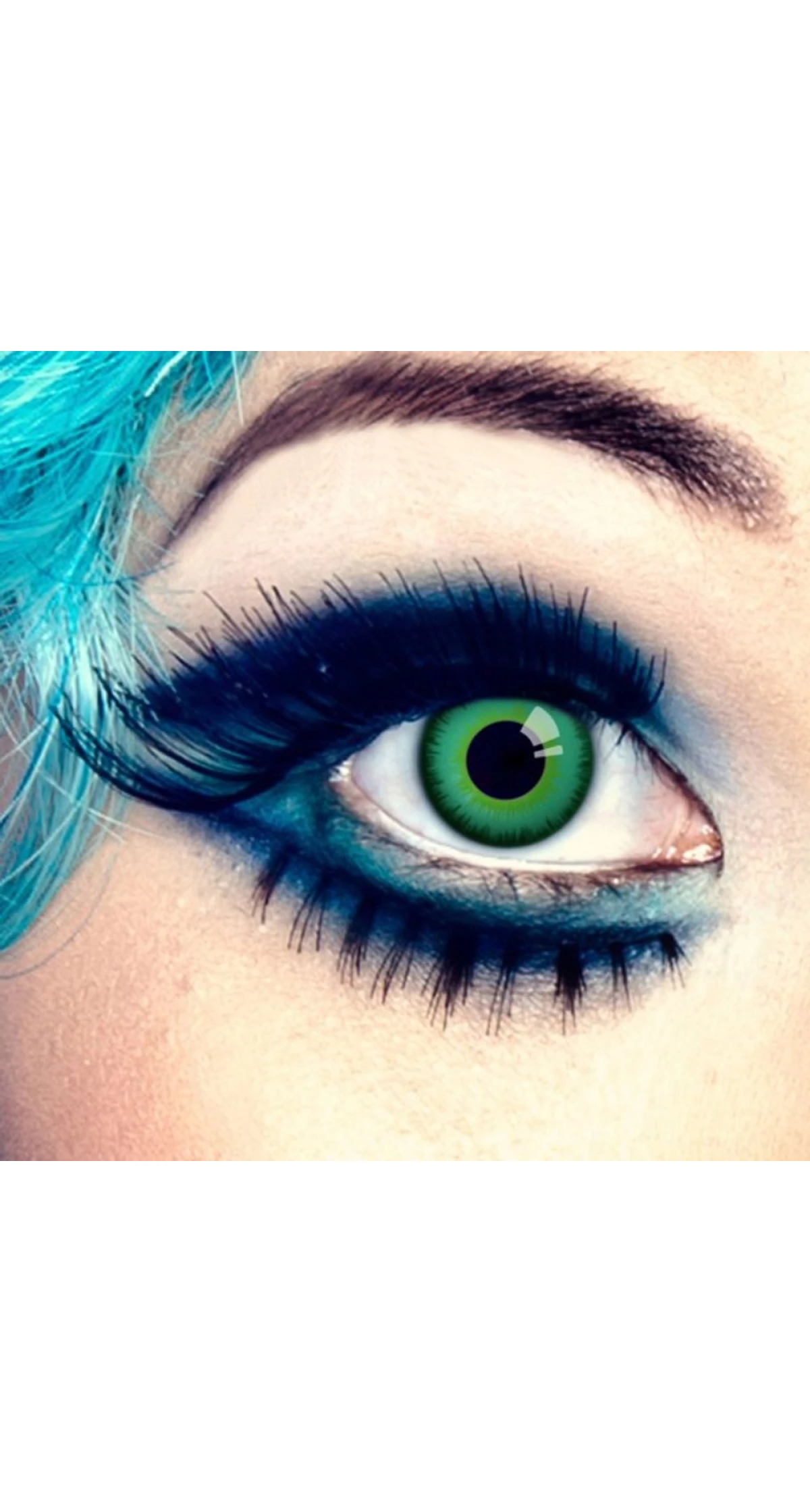 Contact Lenses Magic Green Eye (1 Pair) - 12 Month Use
